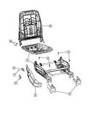 Dodge Charger Challenger Secondary Track Mounting Image