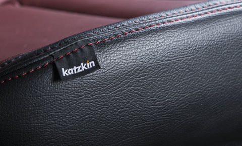 Katzkin leather seat cover with Logo tag