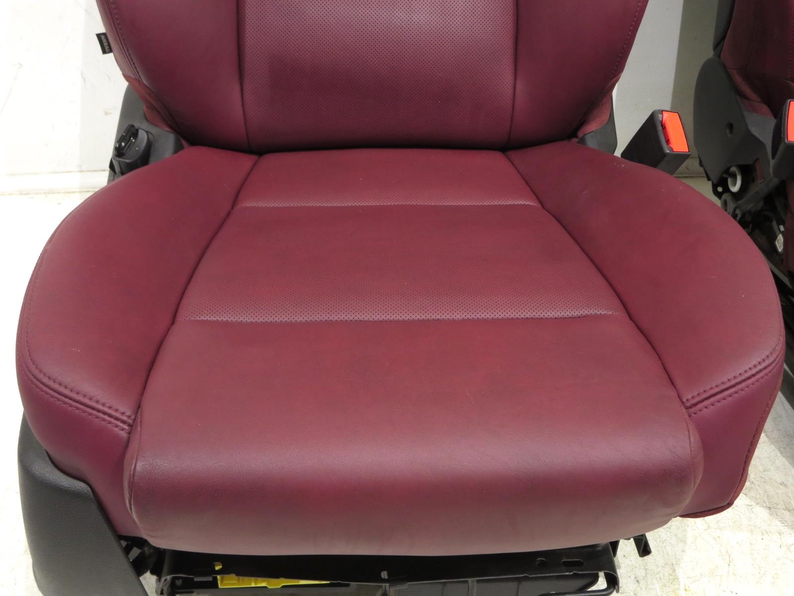 Cadillac Ats Sedan Oem Maroon Leather Seats 2013 2014 2015 2016 2017