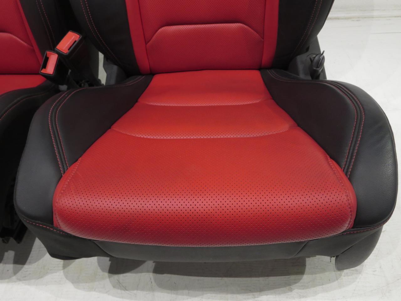 Chevrolet Camaro Black Red Heated Cooled Leather Front Seats 2016 2017 2018