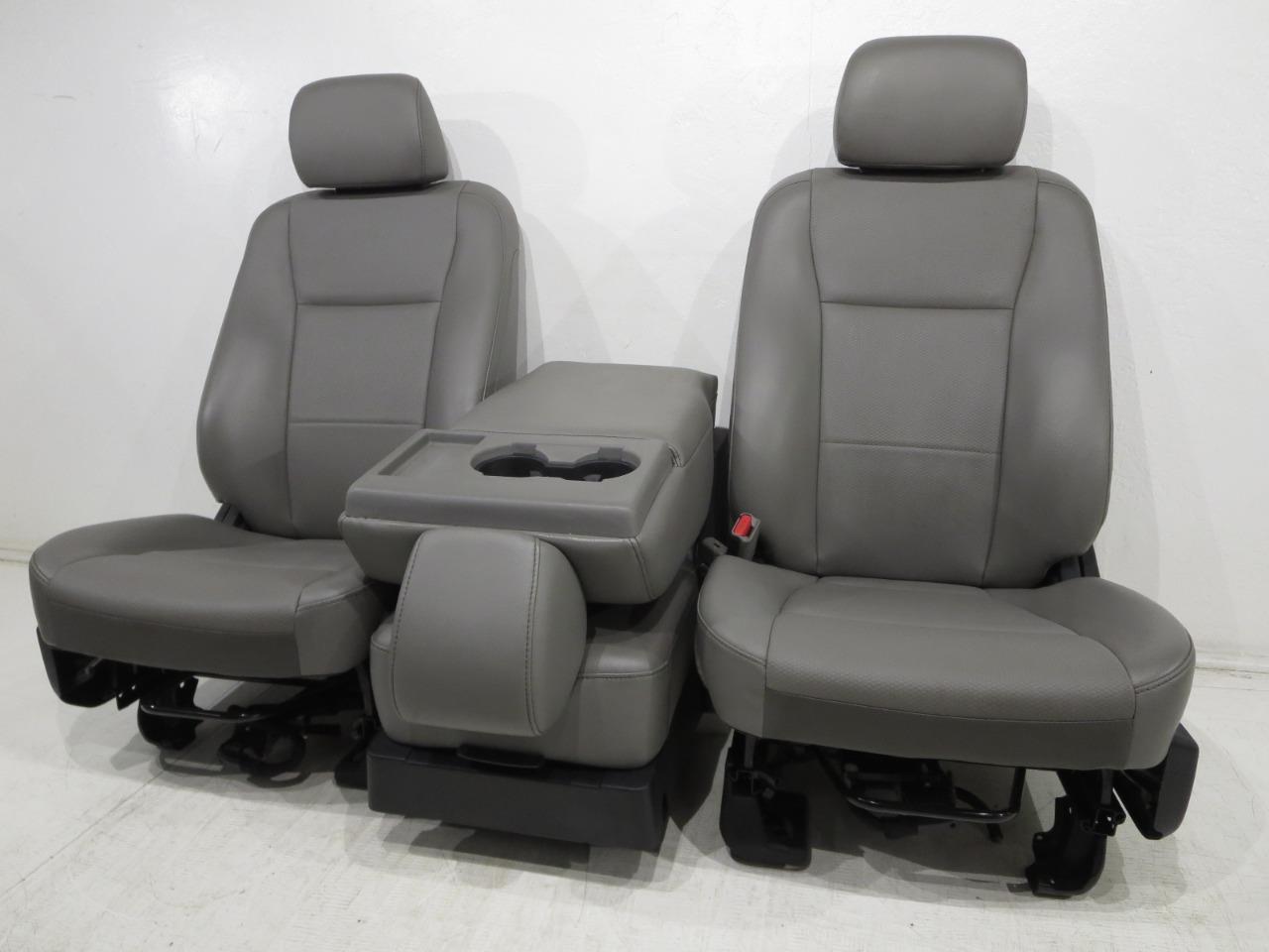 Replacement Ford F-150 F150 Oem Manual Grey Vinyl Work Seats 2015 2016