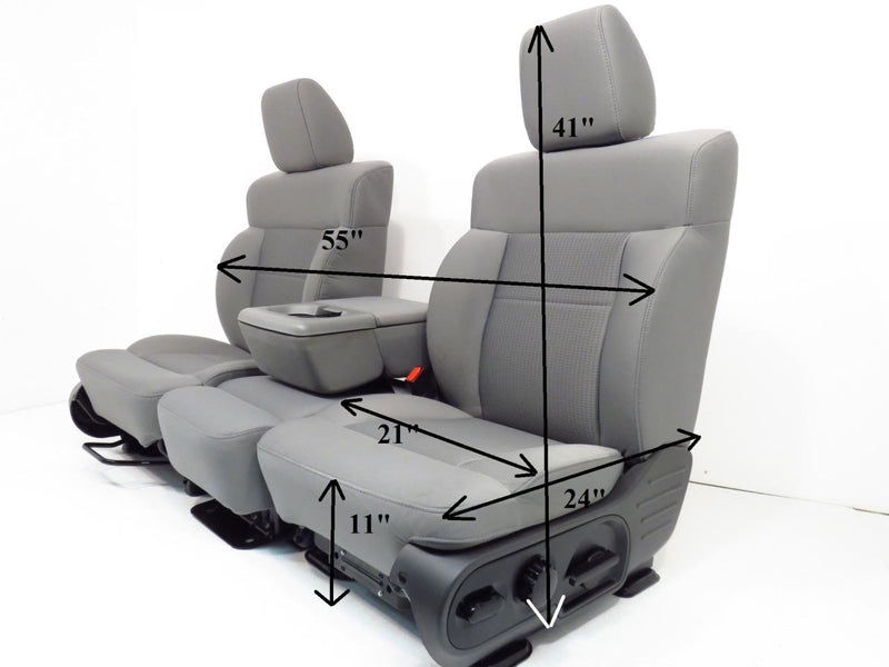 Ford F150 Front Seats With Center Console Jump 2004 2005 2006 2007 2008 Crew Cab | Picture # 21 | OEM Seats