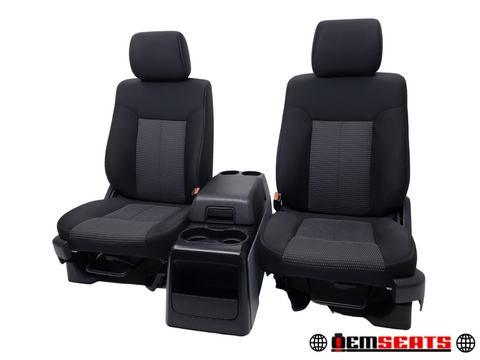 2013 Ford F-150 40-20-40 Ebony Cloth Bucket Seats