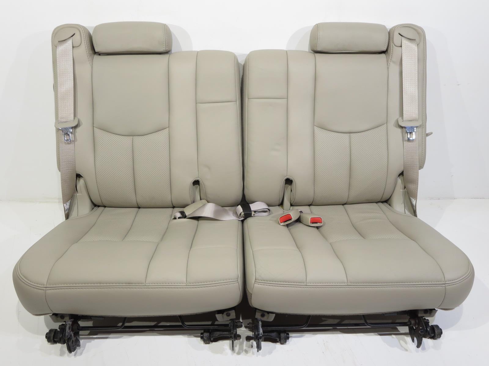 Replacement Oem Tahoe Escalade Yukon 3rd Third Row Shale Leather Seats ...