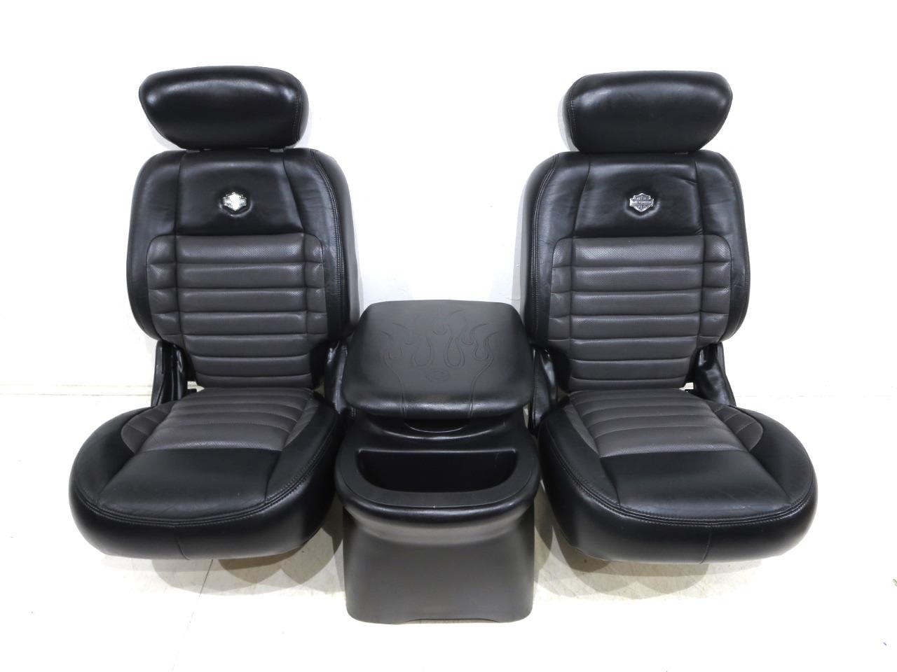 Replacement Ford F-150 Harley Rear Leather Bucket Seats 1997- 2000 2001