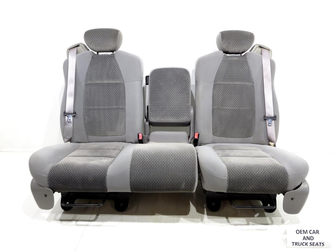 Ford F150 F 150 Oem 60 40 Cloth Seats W Integrated Seatbelts 2001 2002 2003