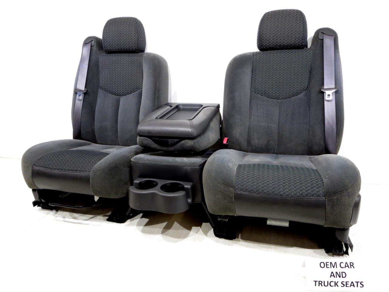 replacement gm chevy avalanche oem grey cloth front seats silverado 2003 2004 2005 2006 stock 7894i gm chevy avalanche oem grey cloth front seats silverado 2003 2004 2005 2006