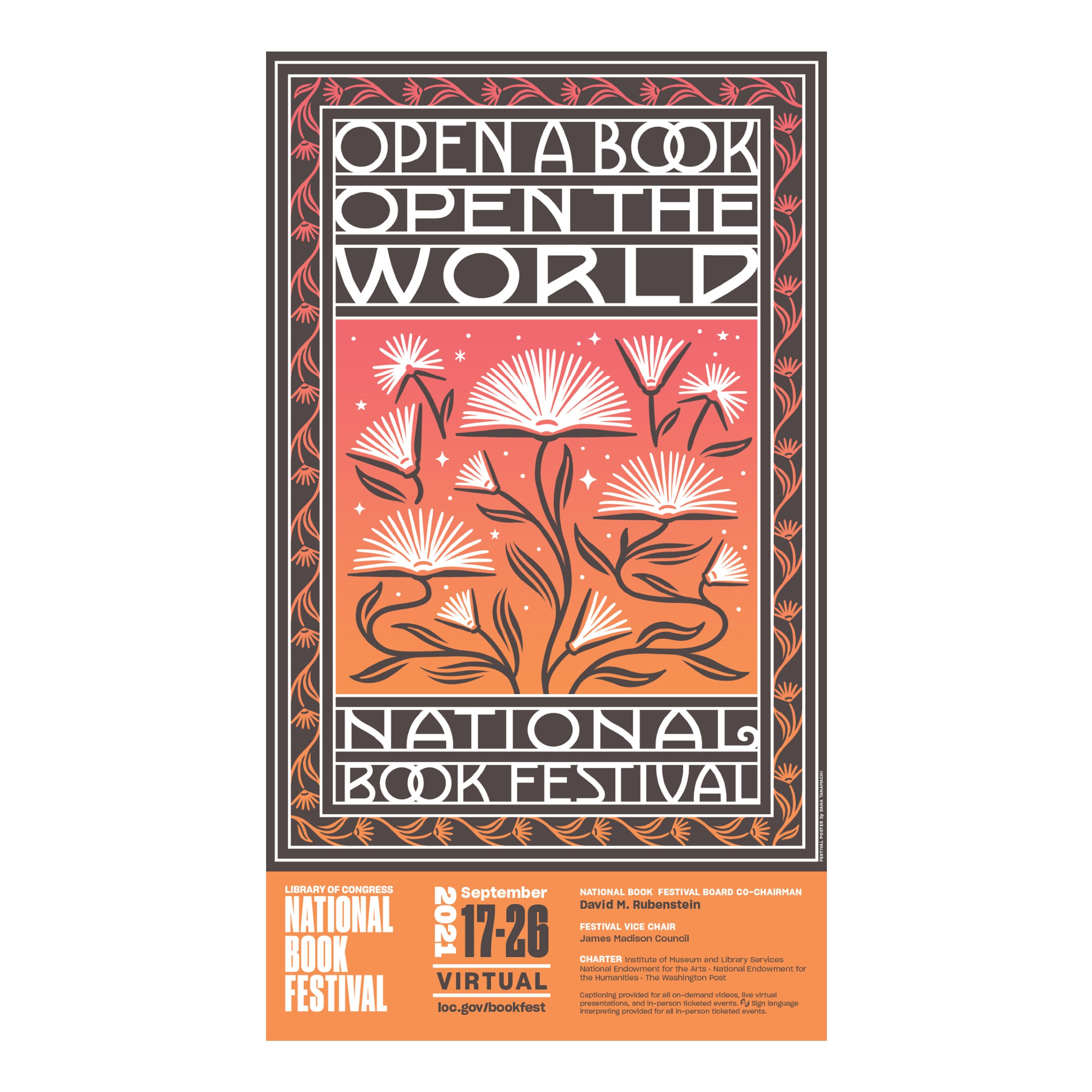 2021 National Book Festival Poster (free with donation)