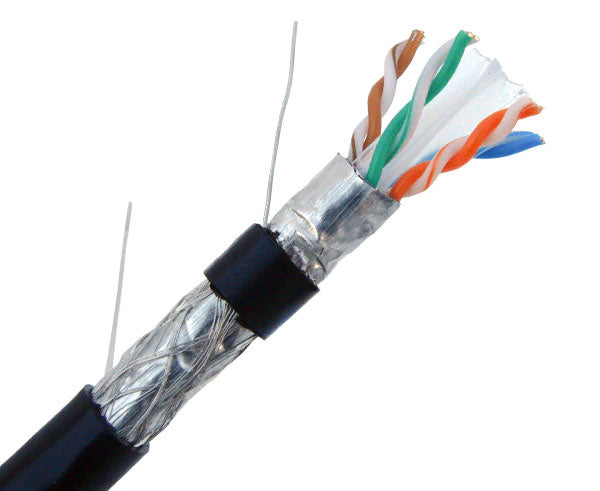 Telco WildCat Cat6 Outdoor UV F/UTP 40m Ethernet Cable - ESD Shielded RJ45
