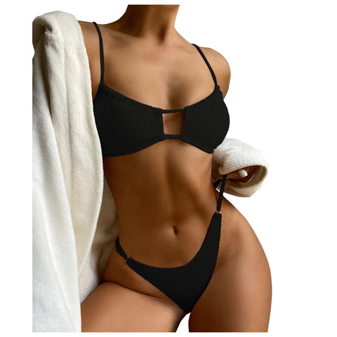 Woman's Bathing Suits Women Bikini Set Swimwear Push-Up Padded Bra