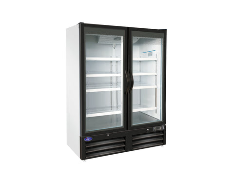 Valpro Two Section Full Glass Door Merchandiser Freezer