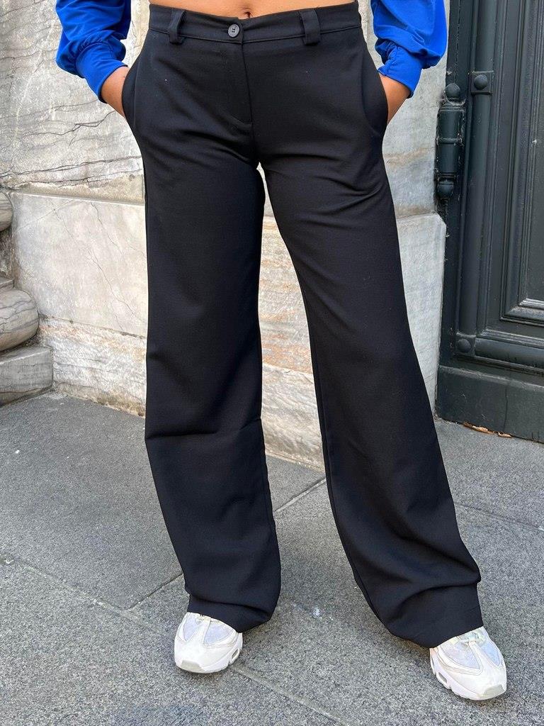 Leia lavtaljede bukser - sort – Design By