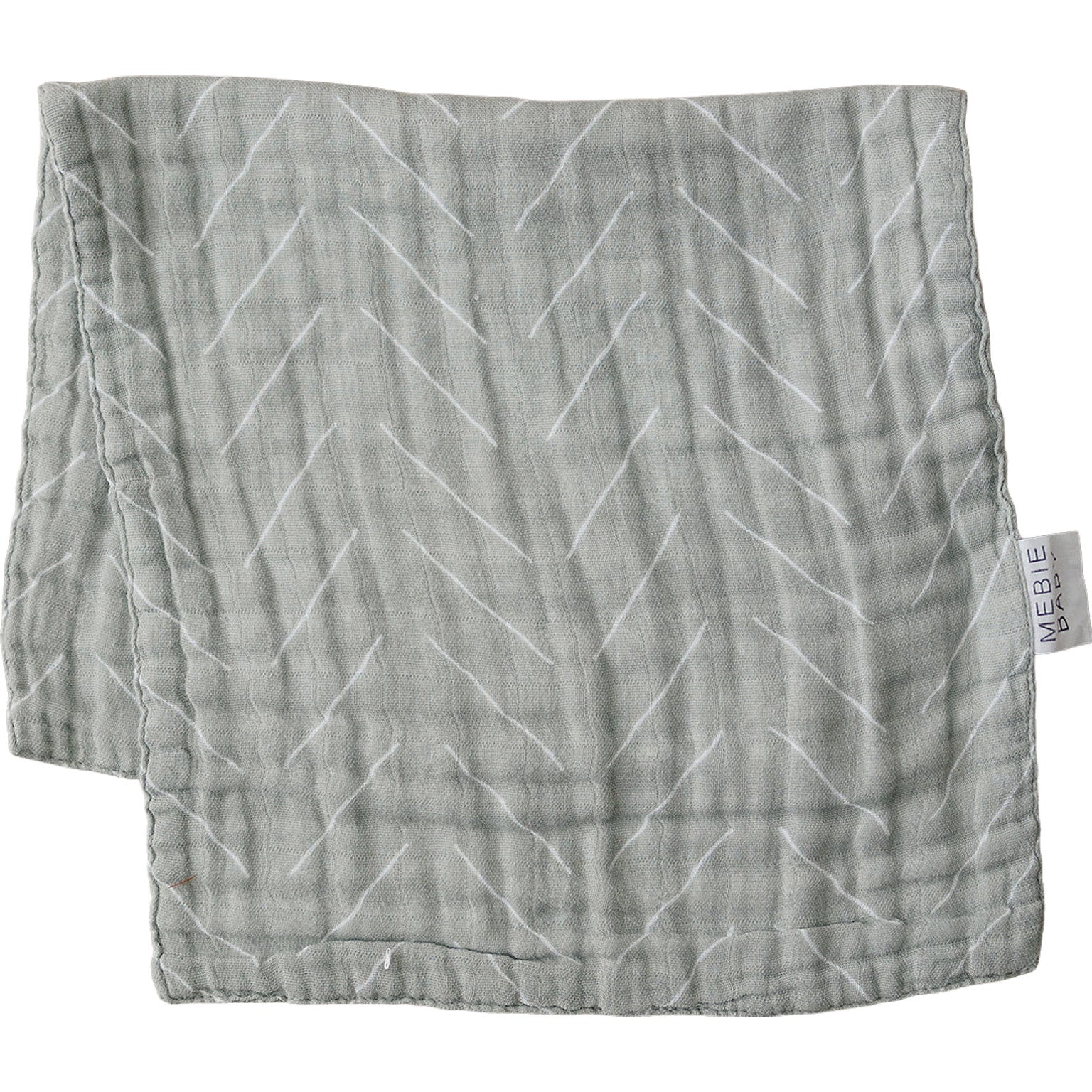 muslin burp cloth // neutral sage