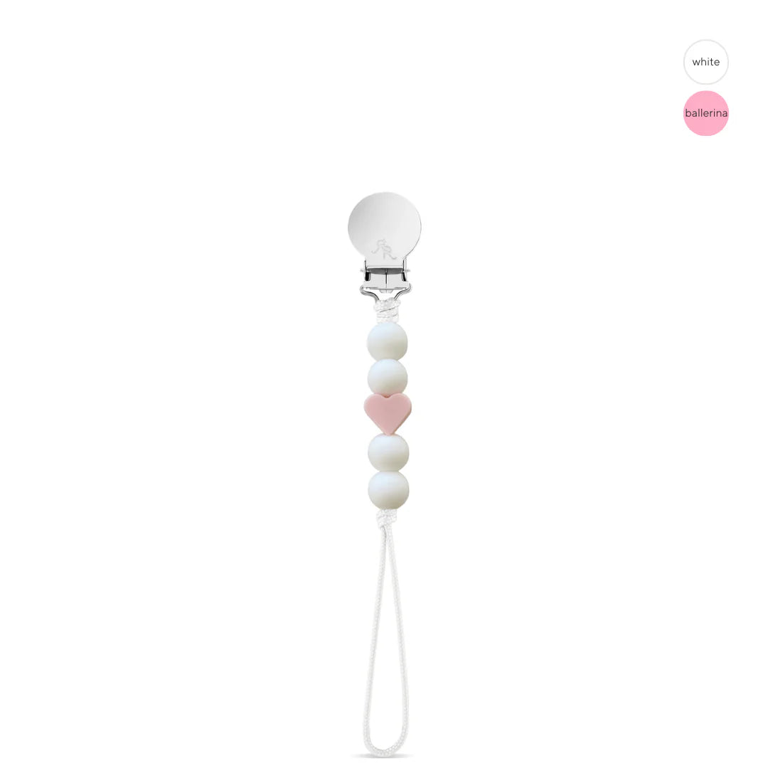 pacifier clip // valentine
