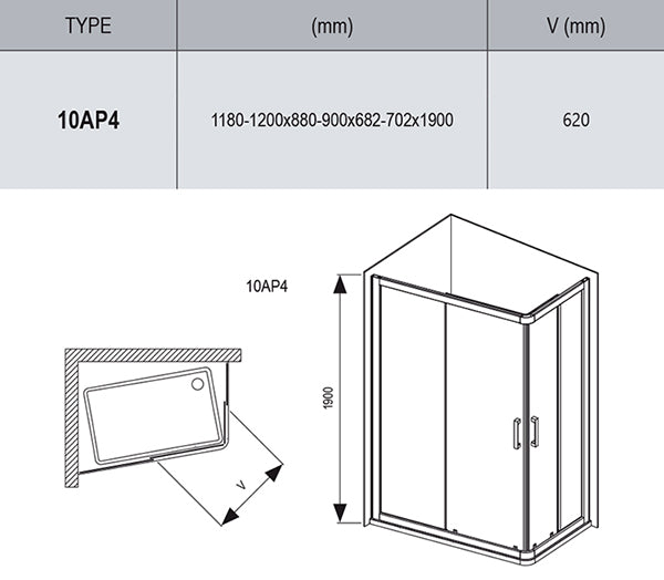 Душова кабіна RAVAK 10° 0ZVG70C00Z1