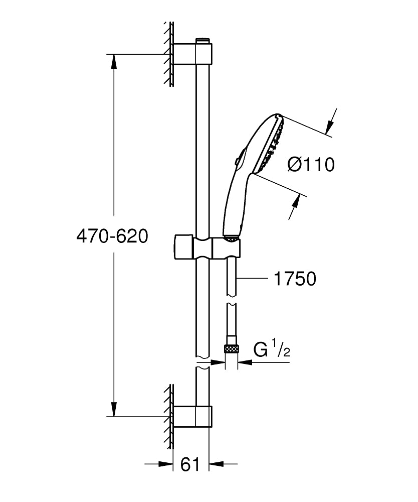 Душовий набір GROHE Tempesta 261622433