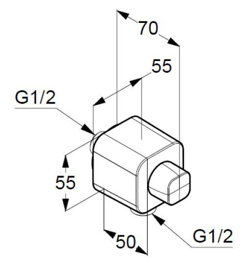 З'єднання для шланга KLUDI A-QA 6554405-00