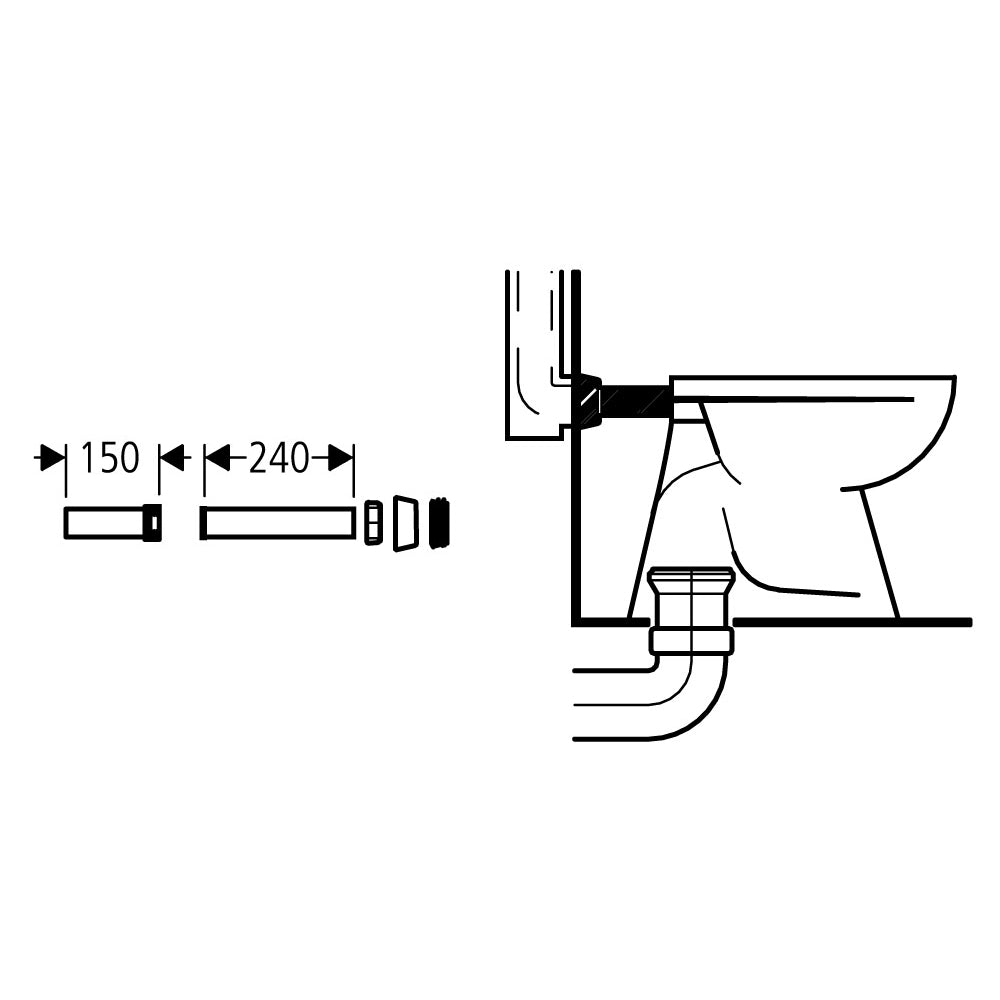 Комплектуюча для унітазів GROHE Rapid SL 37102SH0