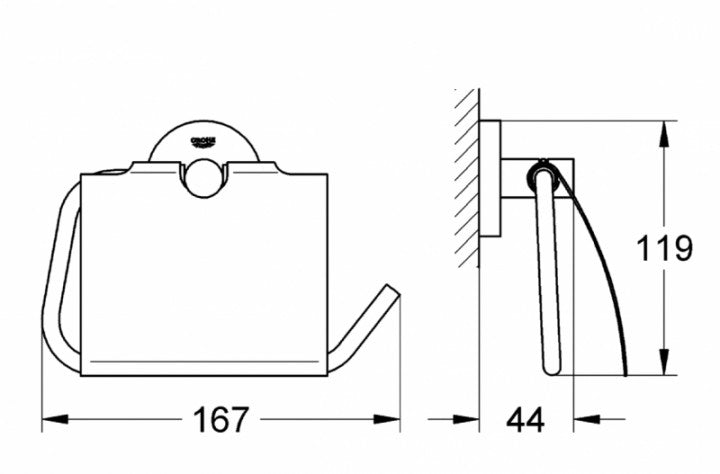 Тримач туалетного паперу GROHE Essentials 40367001