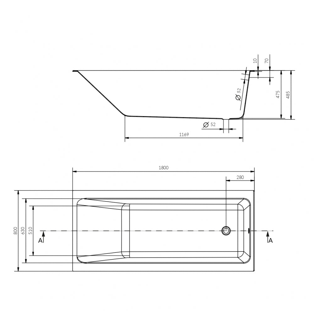 Ванна CERSANIT Crea AZBR1002342220