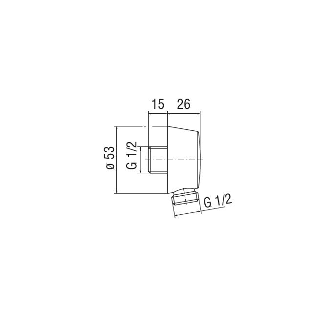 З'єднання для шланга NOBILI Components AD150BM