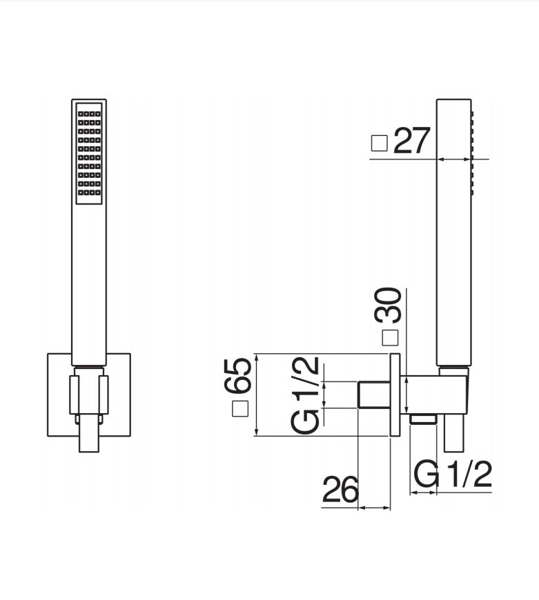 Душовий набір NOBILI Components AD146/30BM