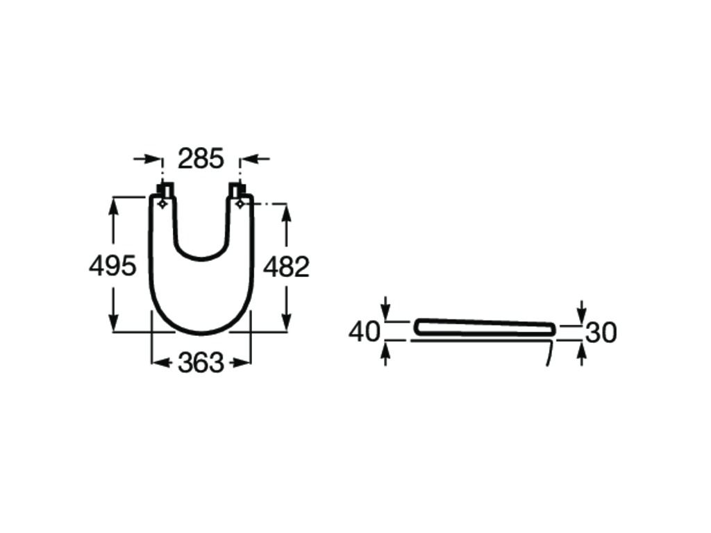 Кришка для біде ROCA Meridian A8062AC00B