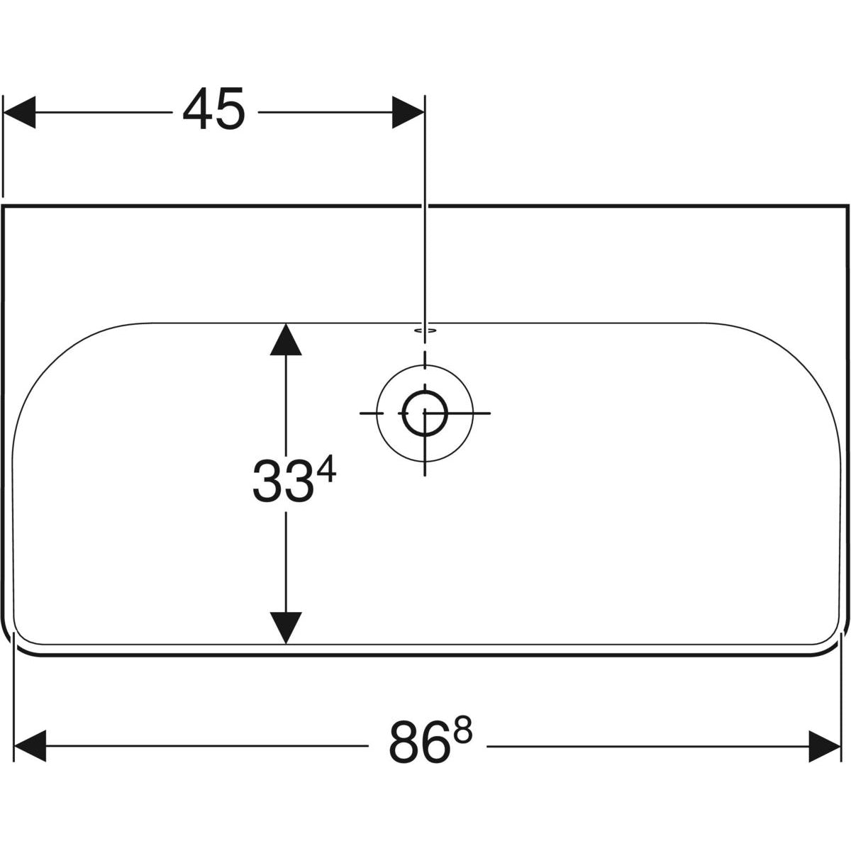 Умивальник GEBERIT Smyle 500.250.01.1