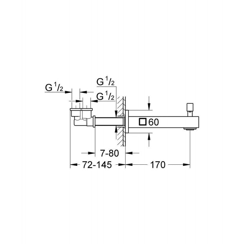 Вилив GROHE Eurocube