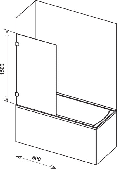 Шторка для ванни RAVAK CITY SLIM 7U840A00Z1