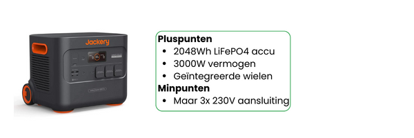 Jackery Explorer 2000 Plus voordelen