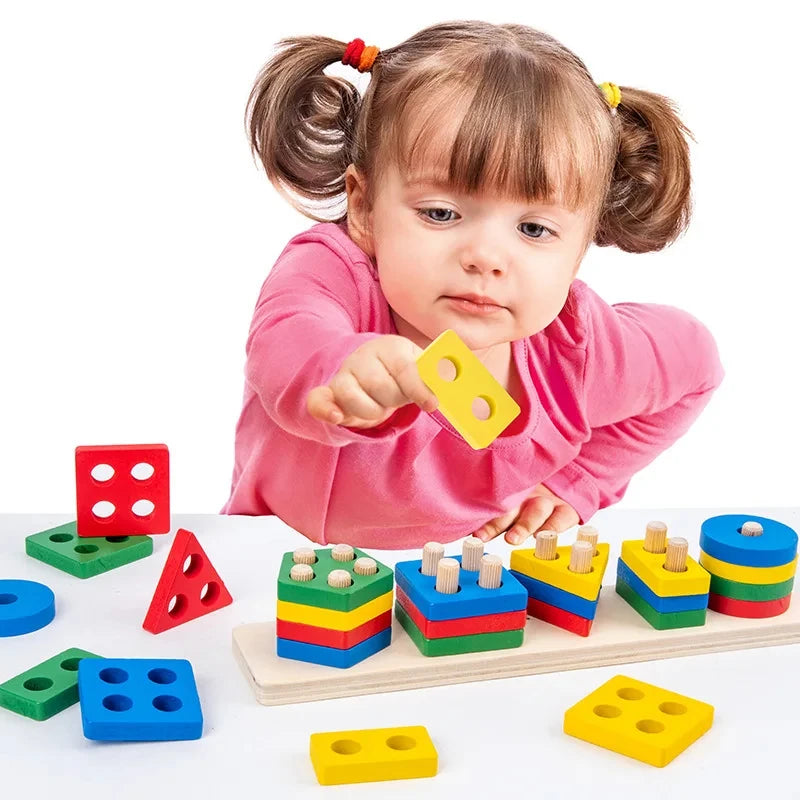 Jouets empilables géométriques Jouons tous