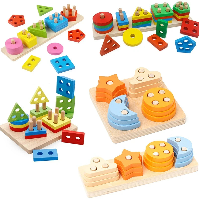 Jouets empilables géométriques Jouons tous