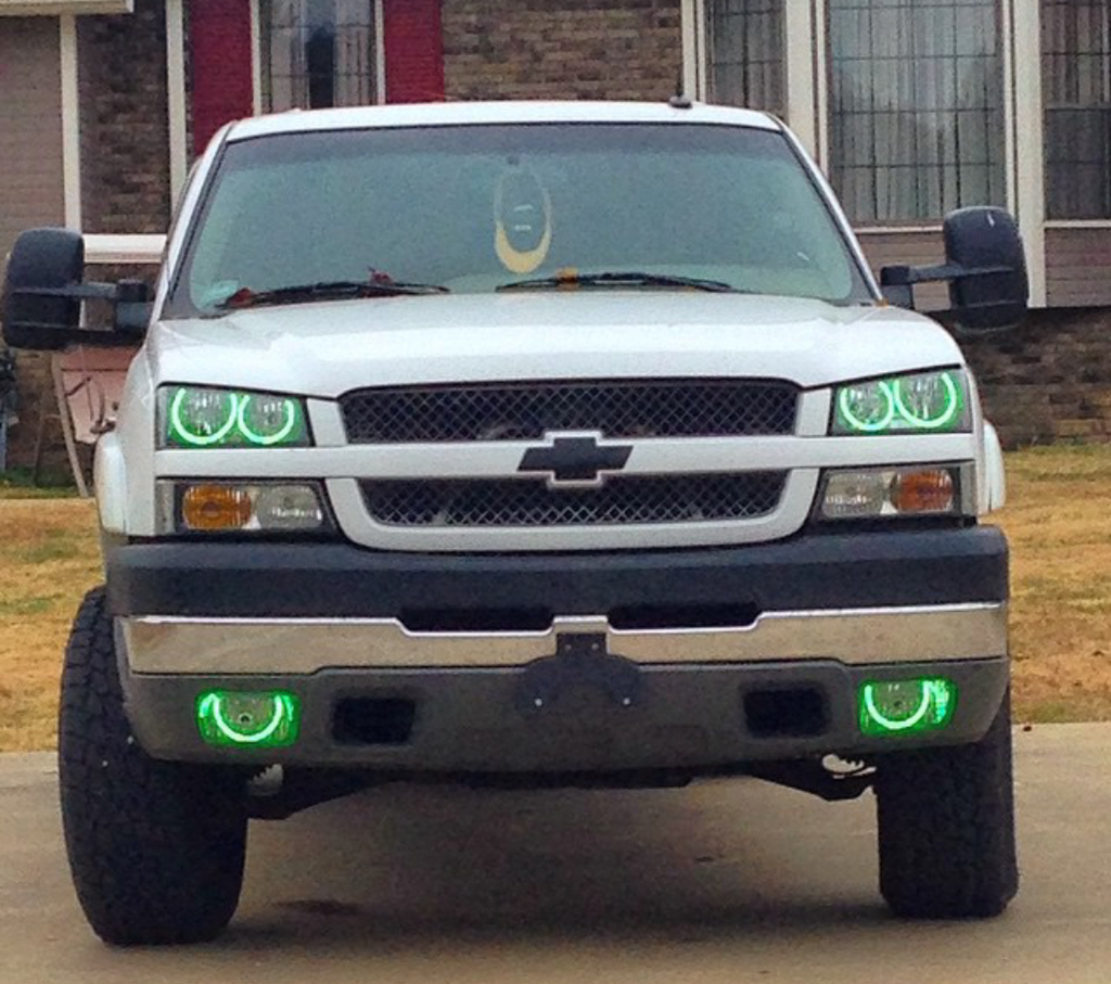 blue halo headlights for chevy silverado