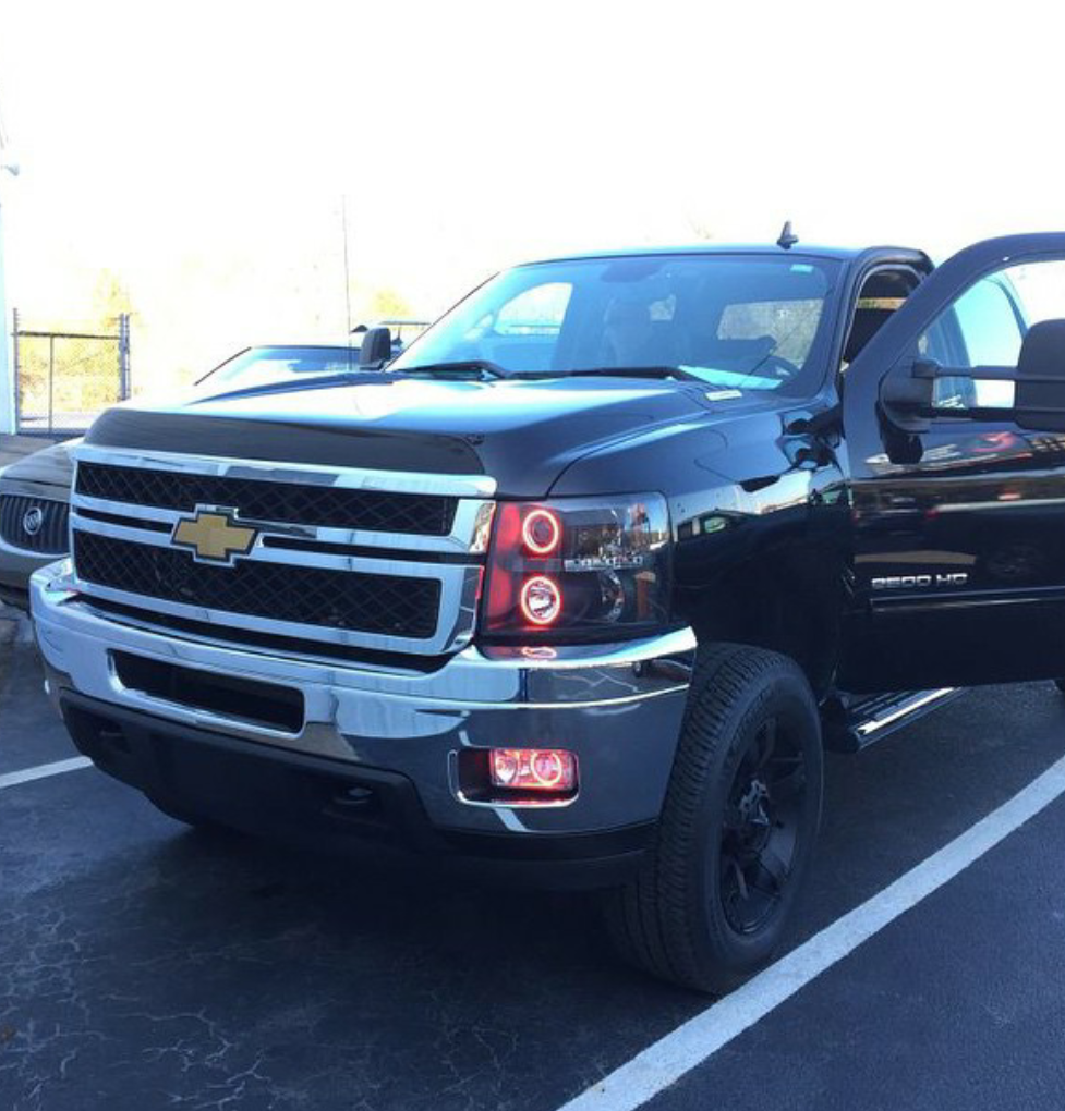 blue halo headlights for chevy silverado