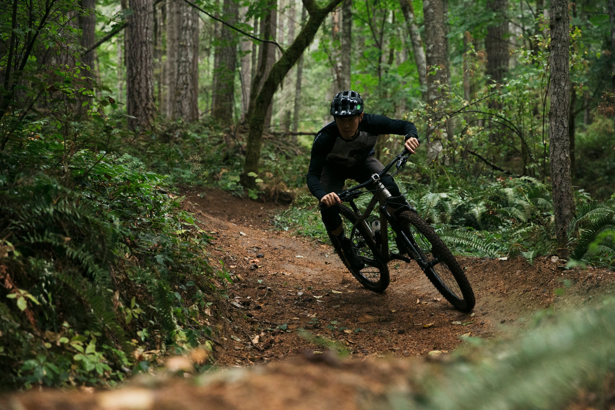 Ken on his Knolly Tyaughton Titanium hardtail