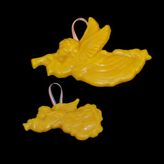 Bill's Bees Beeswax Ornament Angel with Trumpet