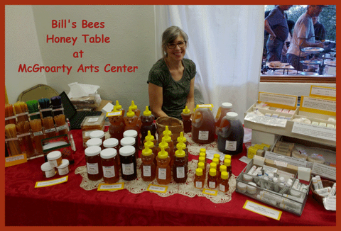 Bill's Bees Honey Table at McGroarty Arts Center