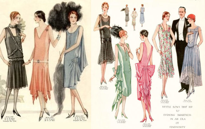 1920年代アールデコ期のイブニングドレス