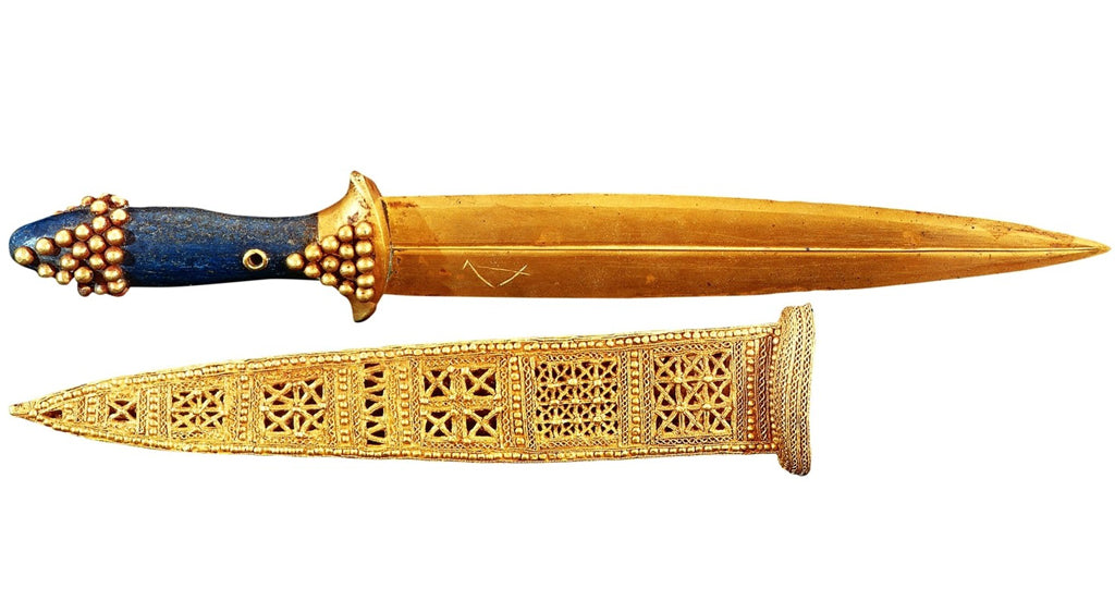 メソポタミア文明のフィリグリー製短剣