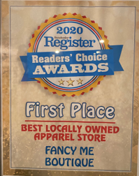 Nominated As Best Locally Owned Apparel Store in Erie County, OH in 2020