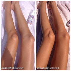 REAL BEFORE & AFTERS USING Deluxe Bronzing Mousse Medium – Loving Tan