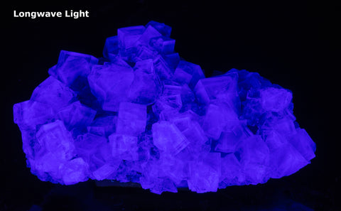 purple fluorite crystals