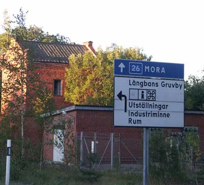 traffic road sign langban sweden