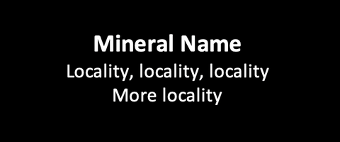 mineral label