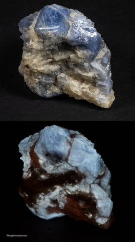 sodalite hackmanite phosphorescence from afghanistan