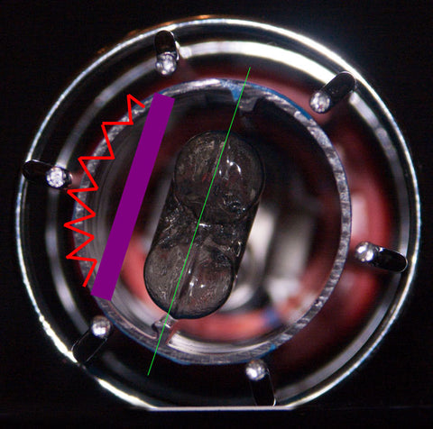 End view of lens