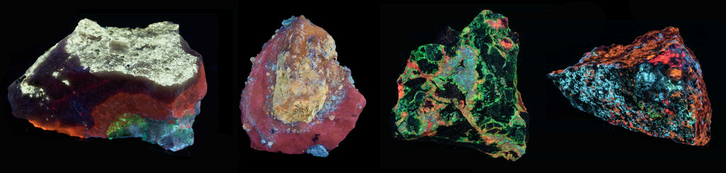 A series of fluorescent minerals