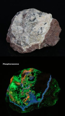 calcite willemite from puttapa mine australia