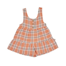  Goldie + Ace Layla Shortalls Apricot Gingham